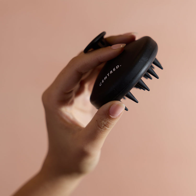 Squishy Scalp Massager Black