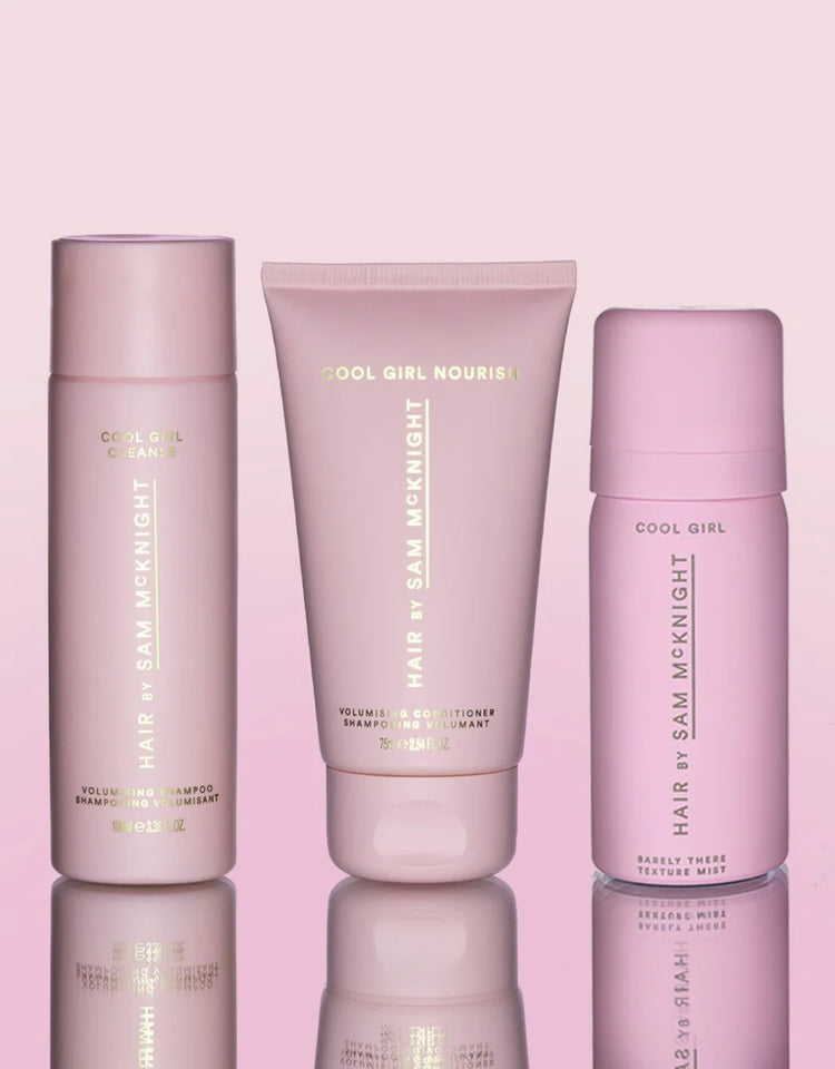 Cool Girl Volume Edit  - Cool Girl Volume Cleanse 100ml , Cool Girl Volume Nourish 75ml and Cool Girl Texture Spray 50ml