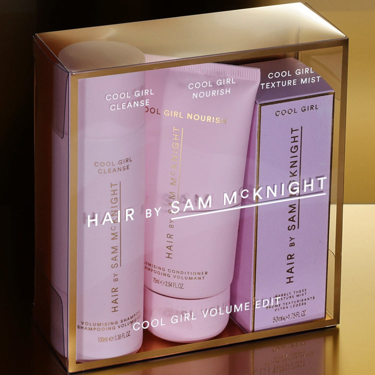 Cool Girl Volume Edit  - Cool Girl Volume Cleanse 100ml , Cool Girl Volume Nourish 75ml and Cool Girl Texture Spray 50ml